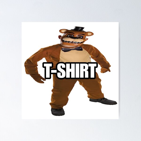 WHAT Ironic Funny FNAF Bonnie Plush Meme T-shirt Poster for Sale