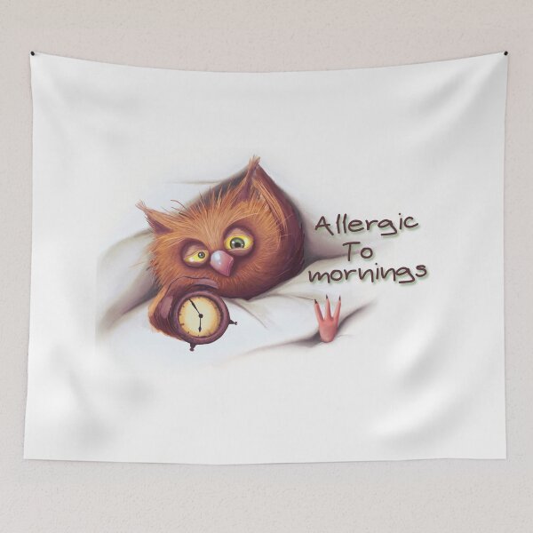 Item preview, allergic to mornings designed and sold by raheel27.