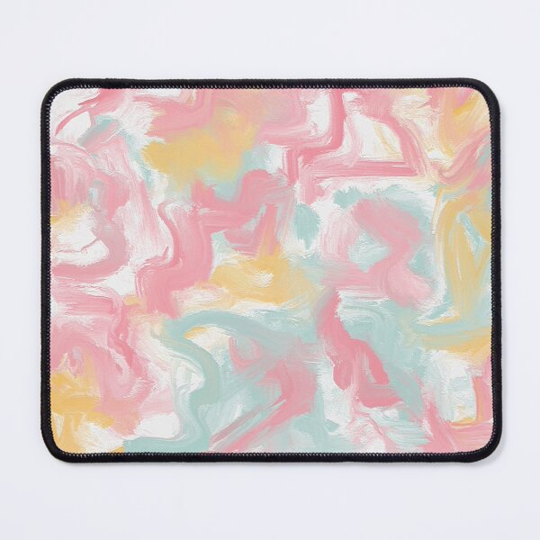 Item preview, Abstract Impasto Paint Coral Yellow Turquoise designed and sold by Cato99.