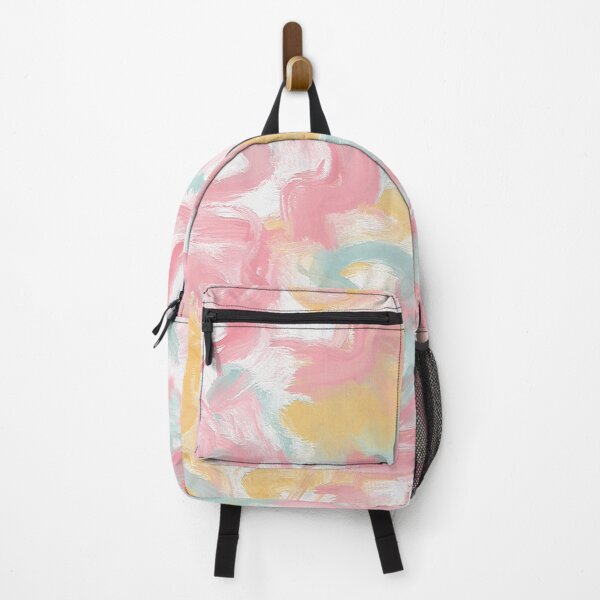 Item preview, Abstract Impasto Paint Coral Yellow Turquoise designed and sold by Cato99.