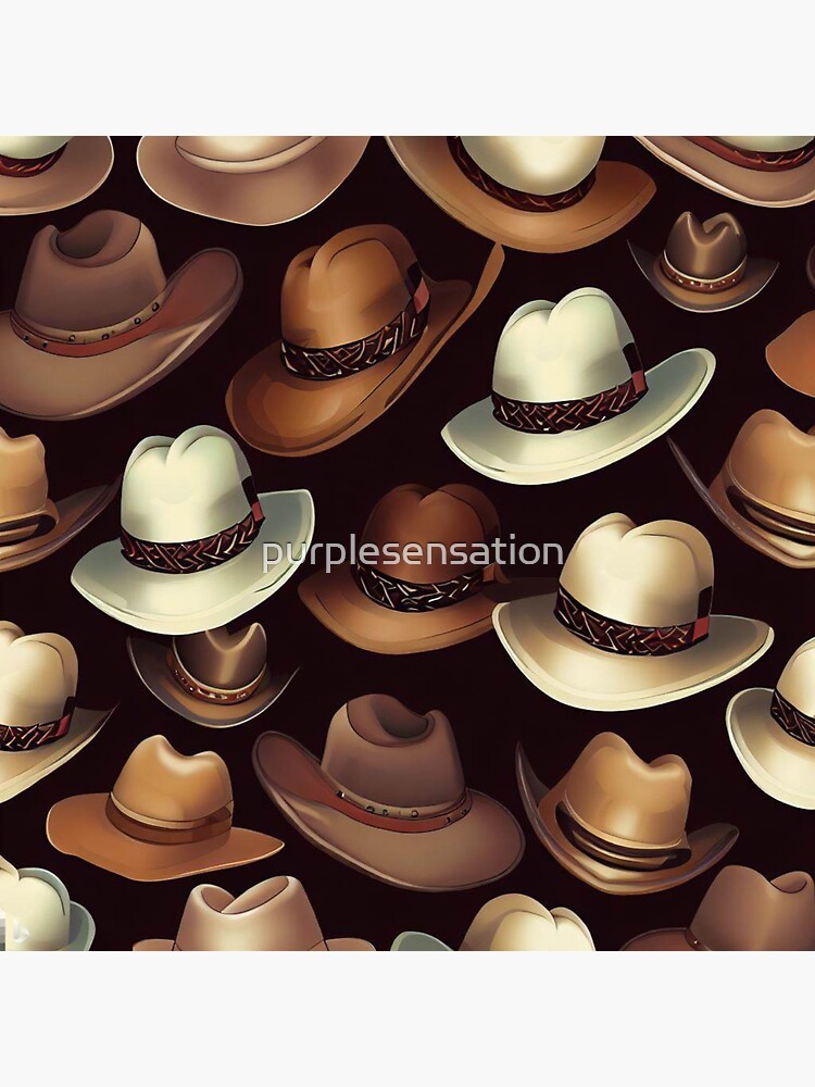 Pegatina for Sale con la obra «Sombreros, sombreros para hombres y