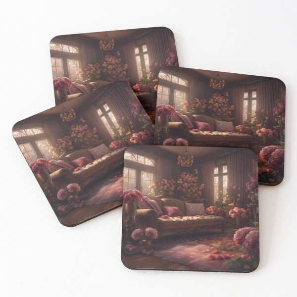Item preview, Blooms of Nostalgia: Vintage Floral Living Room designed and sold by Itsapizzart.
