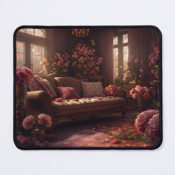 Item preview, Blooms of Nostalgia: Vintage Floral Living Room designed and sold by Itsapizzart.