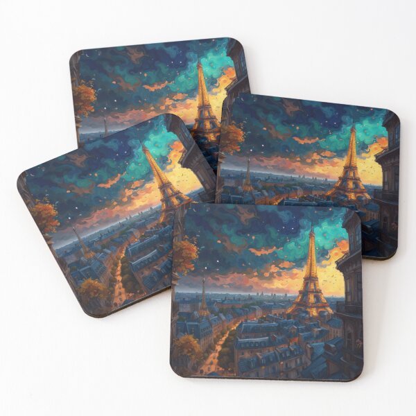 Item preview, Paris abstract art picture with Eiffel Tower designed and sold by JackFreestone.