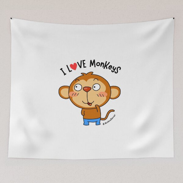 Item preview, Monkey - I love Monkeys designed and sold by EzezFolio.