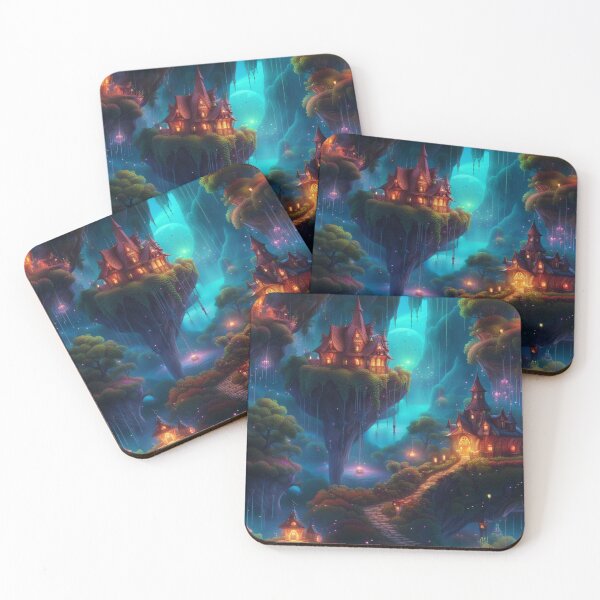 Item preview, Enchanted Starlight: Glowing Sky Cottages designed and sold by Itsapizzart.
