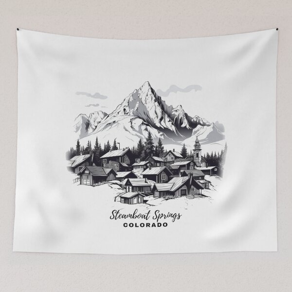 Item preview, Steam Boat Springs Colorado designed and sold by DesignArtique.