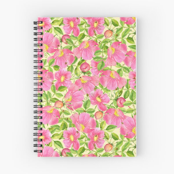 Item preview, Rosehip flowers, berries with leaves. Watercolor pattern with digital refinement. designed and sold by Olga Matskevich.