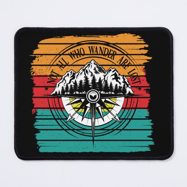 Item preview, Not All  Who Wander are Lost Compass and Mountain designed and sold by VinBasis.