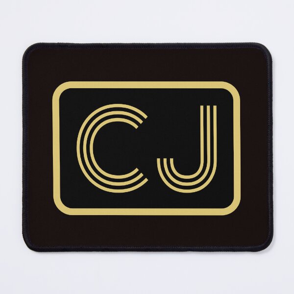 Item preview, CJ Initials Gold Geometric Letters designed and sold by Jeallan Designs.