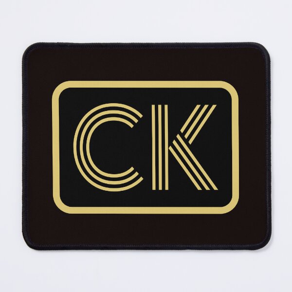 Artikelvorschau, CK-Initialen goldene geometrische Buchstaben entworfen und verkauft von Jeallan Designs.