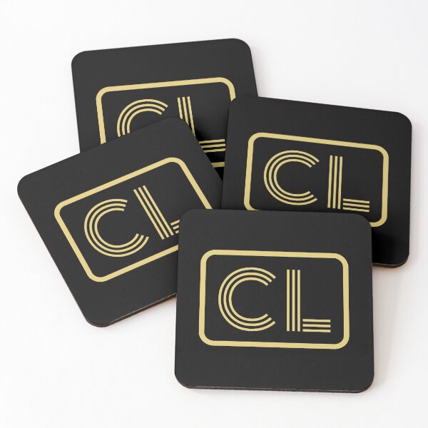 Item preview, CL Initials Gold Geometric Letters designed and sold by Jeallan Designs.
