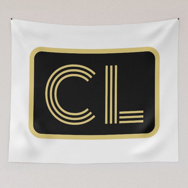 Item preview, CL Initials Gold Geometric Letters designed and sold by Jeallan Designs.