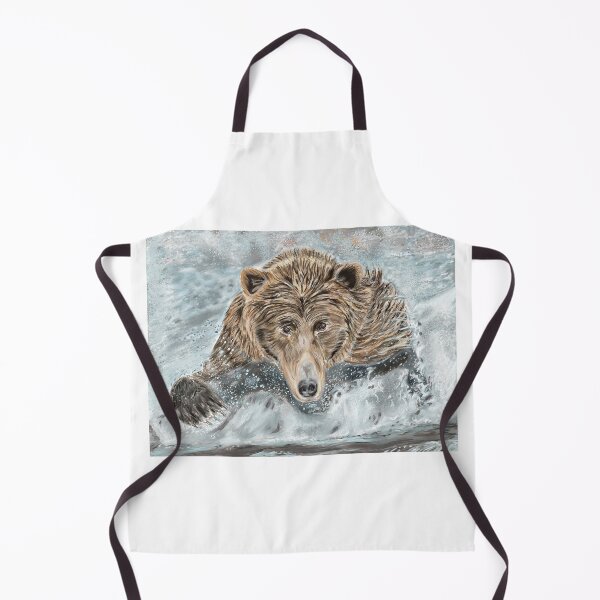 Item preview, Grizzly Bear Splash In The Water designed and sold by animal-inspired.