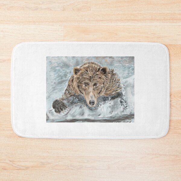 Item preview, Grizzly Bear Splash In The Water  designed and sold by animal-inspired.
