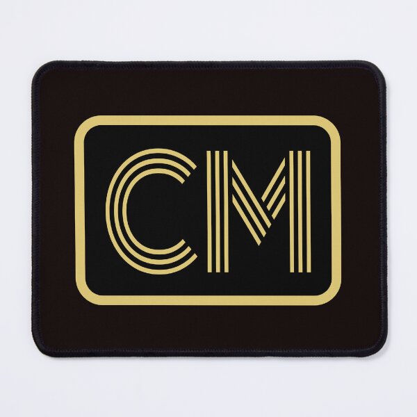 Item preview, CM Initials Gold Geometric Letters designed and sold by Jeallan Designs.