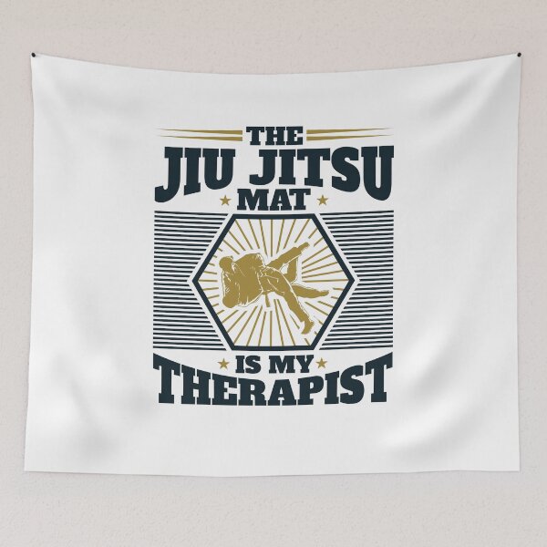 Aperçu de l'œuvre Jiu Jitsu le tapis est mon thérapeute créée et vendue par jaygo.