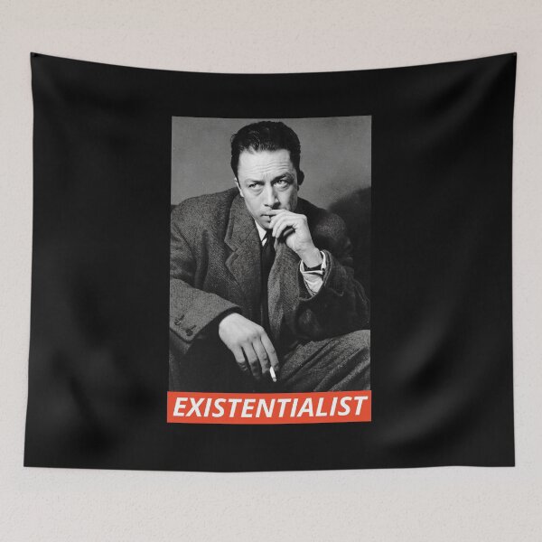 Item preview, Existentialist Albert Camus designed and sold by Cleanthes.