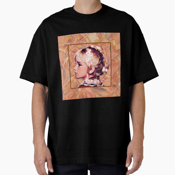 Profile of a Young Girl Oversized T-Shirt