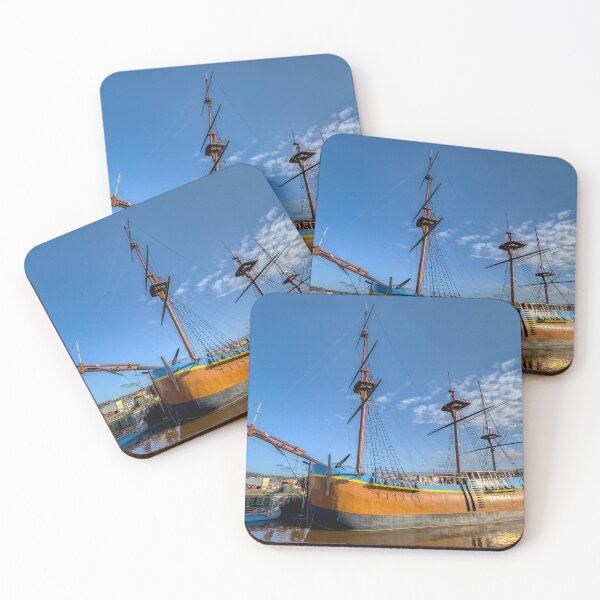 Item preview, HM Bark Endeavour Whitby Harbour designed and sold by derekbeattie.