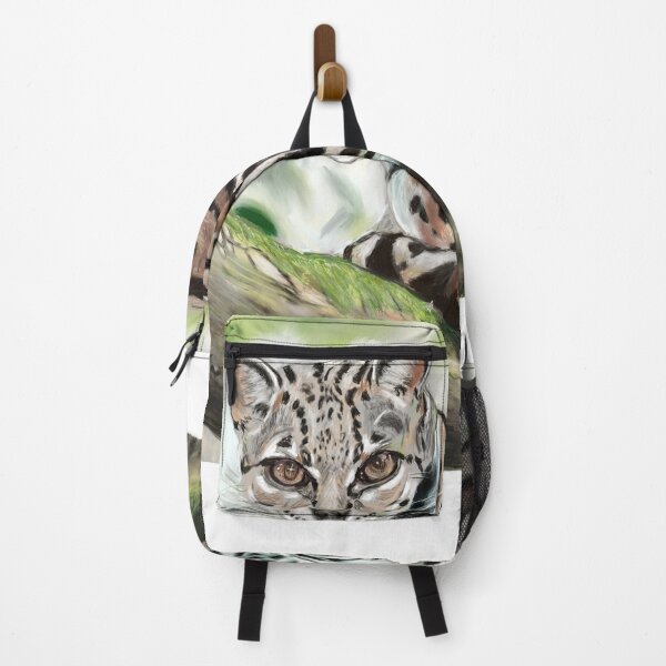 Item preview, Margay Cat on a branch designed and sold by animal-inspired.