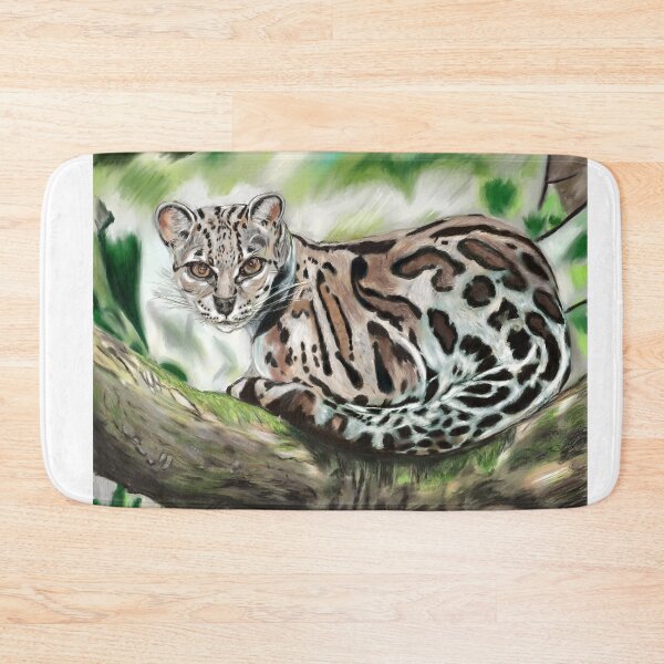 Item preview, Margay Cat on a branch designed and sold by animal-inspired.