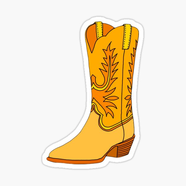Item preview, Yellow Cowboy Boot designed and sold by Createjam.