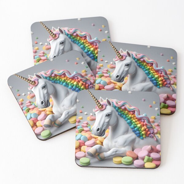 Item preview, Rainbow Unicorn in Marshmallows designed and sold by Everythingstakn.