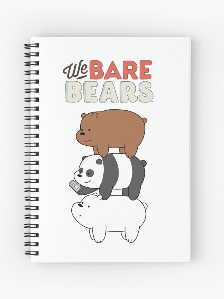 Thumbnail 1 of 3, Journal, We Bare Bears™ Grizzly, Panda, and Ice bear designed and sold by karamram.
