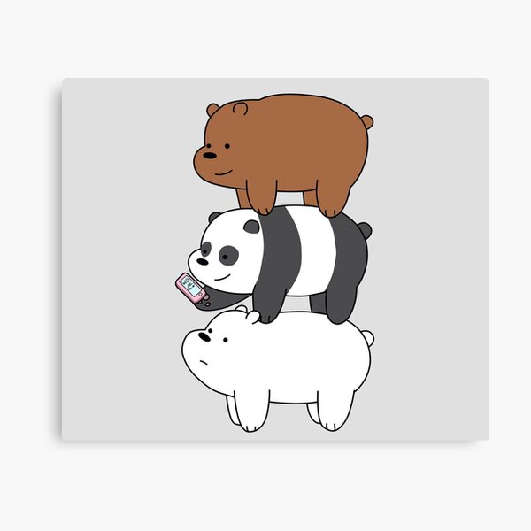We Bare Bears Crossing The Road Art: Canvas Prints, Frames & Posters