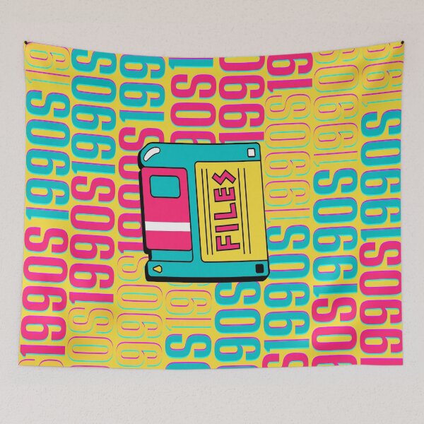 Item preview, 1990s retro design 15 - OG Yellow Background designed and sold by PunjabanJatti.