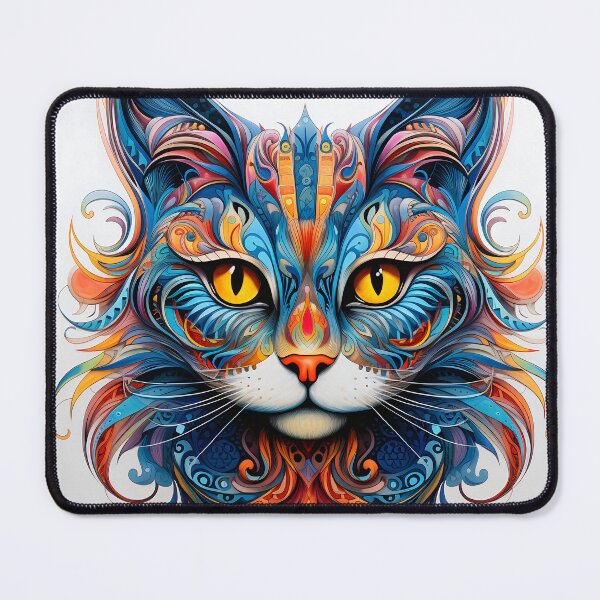 Item preview, Zentangle Cat 2 designed and sold by Red Witch Art.