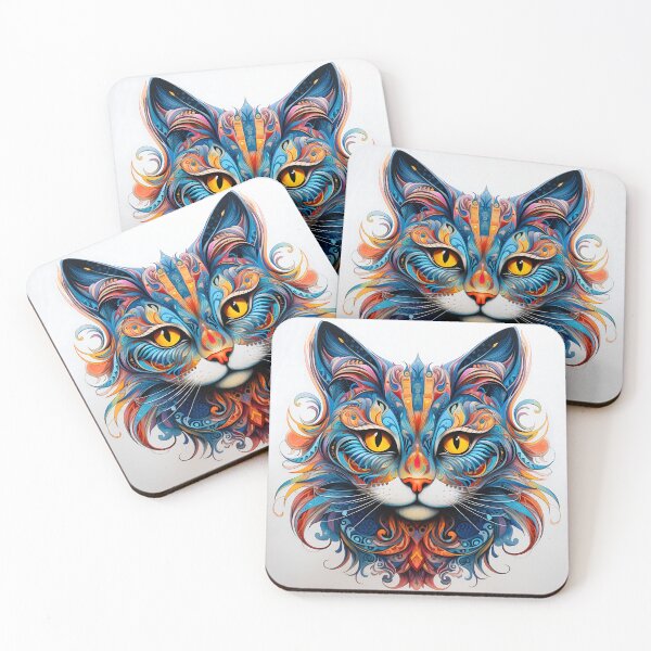 Item preview, Zentangle Cat 2 designed and sold by Red Witch Art.