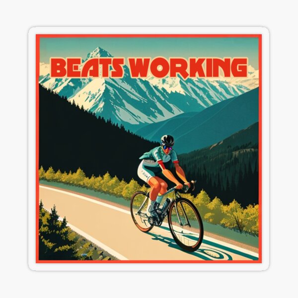 Mountain Biking Gift Work Sucks I'm Going Riding Sticker
