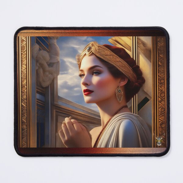 Item preview, Tsarsra Of Anthenaicia Fantasy Mythological AI Concept Art Portrait by Xzendor7 designed and sold by Xzendor7 Digital Art Creations.