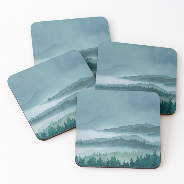 Item preview, Watercolor landscape 9 designed and sold by Red Witch Art.