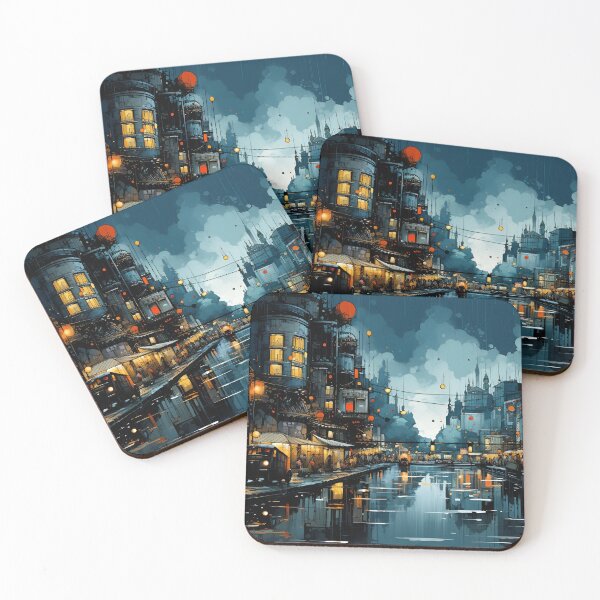 Item preview, Futuristic cityscape designed and sold by Lily-Abendstern.