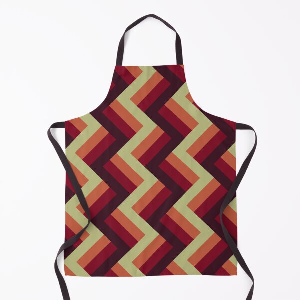 Item preview, Red Orange Low Saturation Chevron Pattern designed and sold by Deanmindvortex.