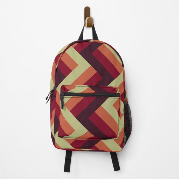 Item preview, Red Orange Low Saturation Chevron Pattern designed and sold by Deanmindvortex.