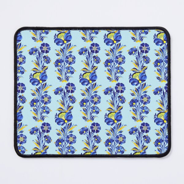 Item preview, Blue and yellow flowers Love Ukraine Petrykivka art Ukrainian independence designed and sold by Sunflower-7.