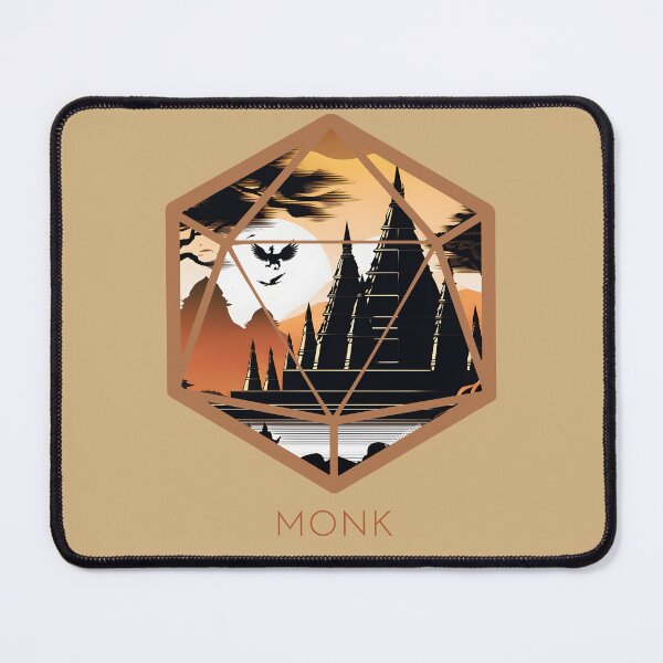 Item preview, Monk D20 Crest designed and sold by DiceyThreads.