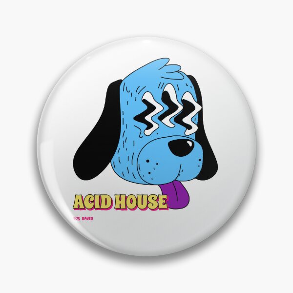 Item preview, Acid House Cute Dog Raver DJ Hippy Dance Festival  designed and sold by Ravermonkey.