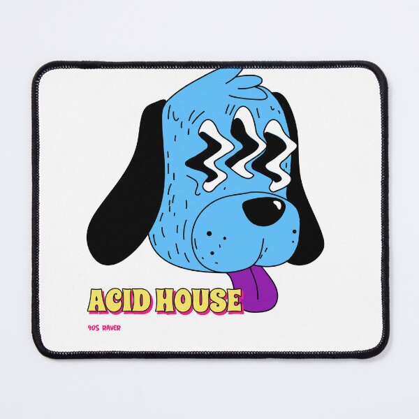 Item preview, Acid House Cute Dog Raver DJ Hippy Dance Festival designed and sold by Ravermonkey.