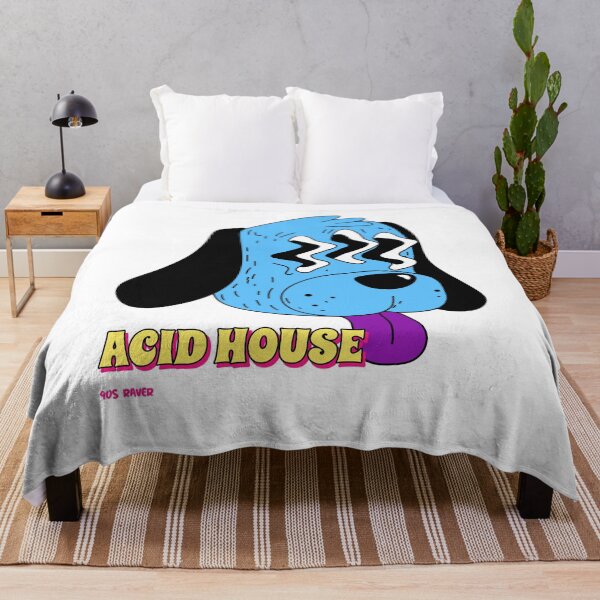 Item preview, Acid House Cute Dog Raver DJ Hippy Dance Festival designed and sold by Ravermonkey.