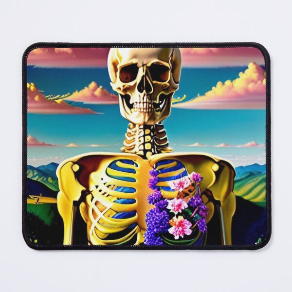 Item preview, Trippy Dreams - Death Flowers Psychedelic Skeleton Art 21 designed and sold by Benito Del Ray.