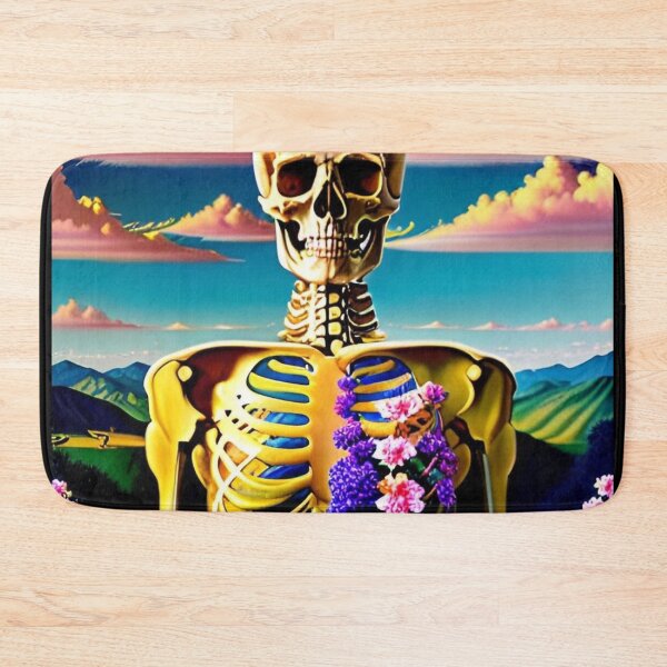Item preview, Trippy Dreams - Death Flowers Psychedelic Skeleton Art 21 designed and sold by Benito Del Ray.