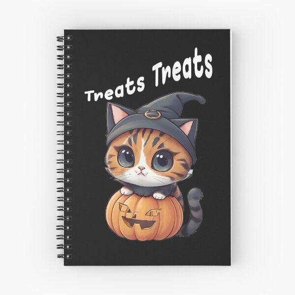 Item preview, Treats Treats, Little Cat in Halloween Costume designed and sold by ZindyShop.