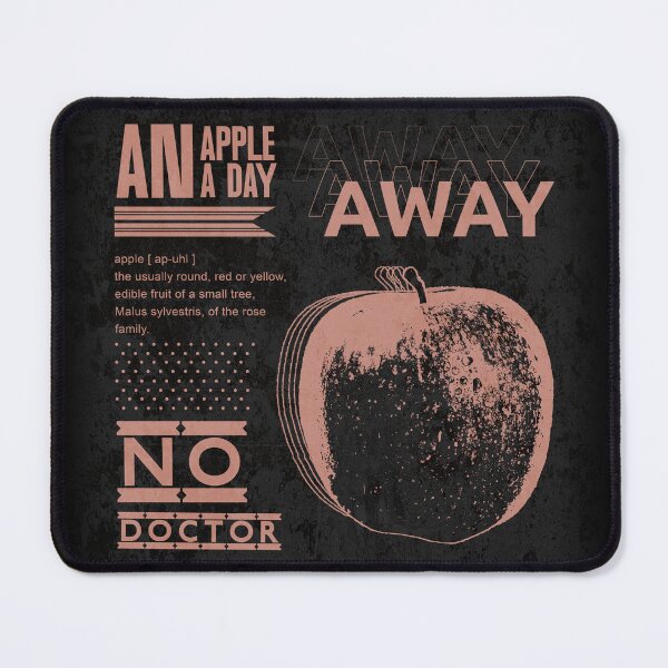 Item preview, An Apple a Day Keeps the Doctor Away - Brutalism Design designed and sold by TyxShop.