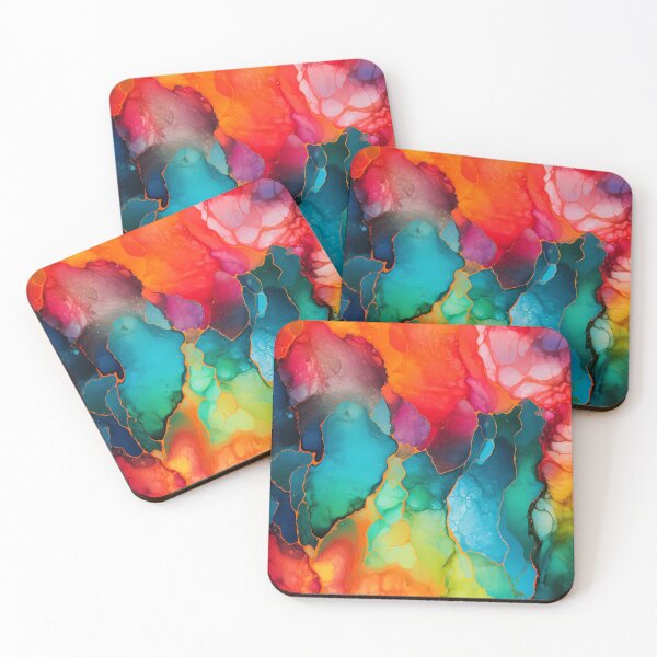 Item preview, neon multicolored pattern designed and sold by spitfirehart.