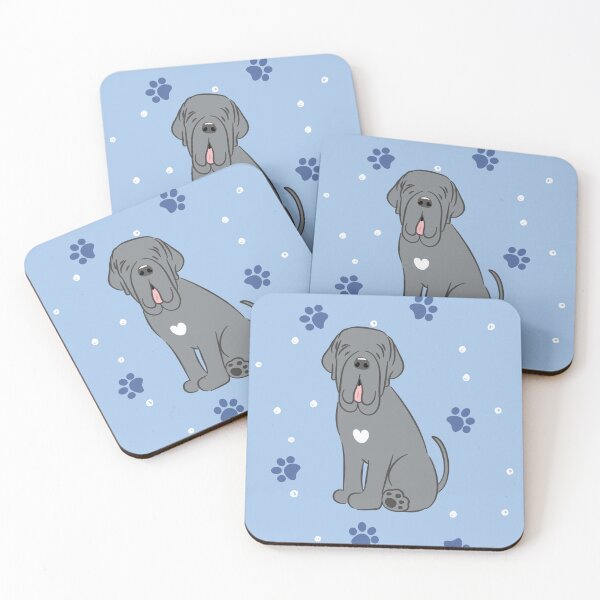 Item preview, Blue White Neapolitan Mastiff Neo Dog  designed and sold by Lulupainting.